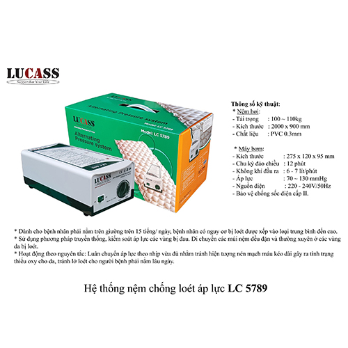 Hệ thống nệm chống loét áp lực Lucass LC 5789
